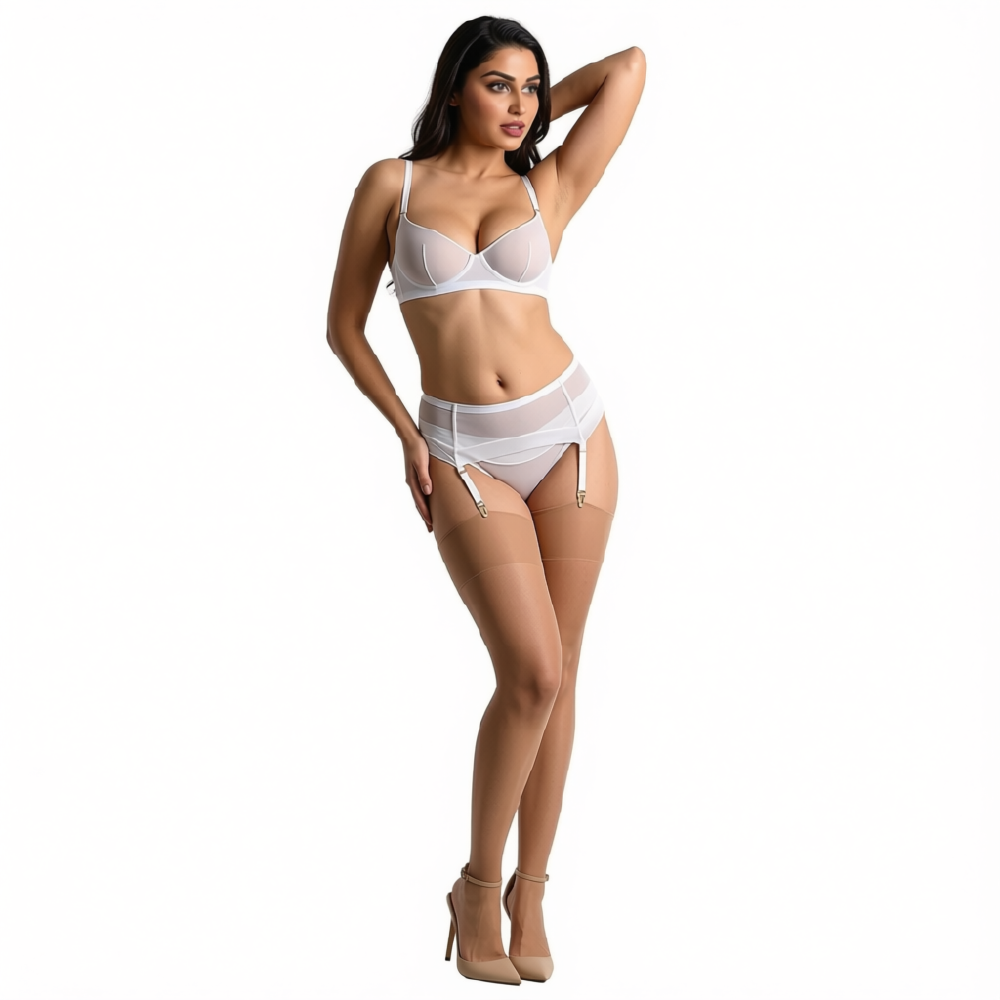 Women's Ultra Sheer Thigh-High Stockings – Nude