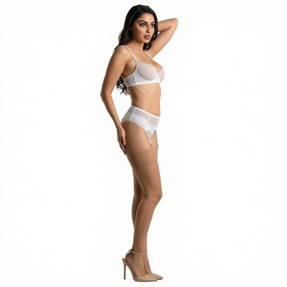 Women's Ultra Sheer Thigh-High Stockings – Nude