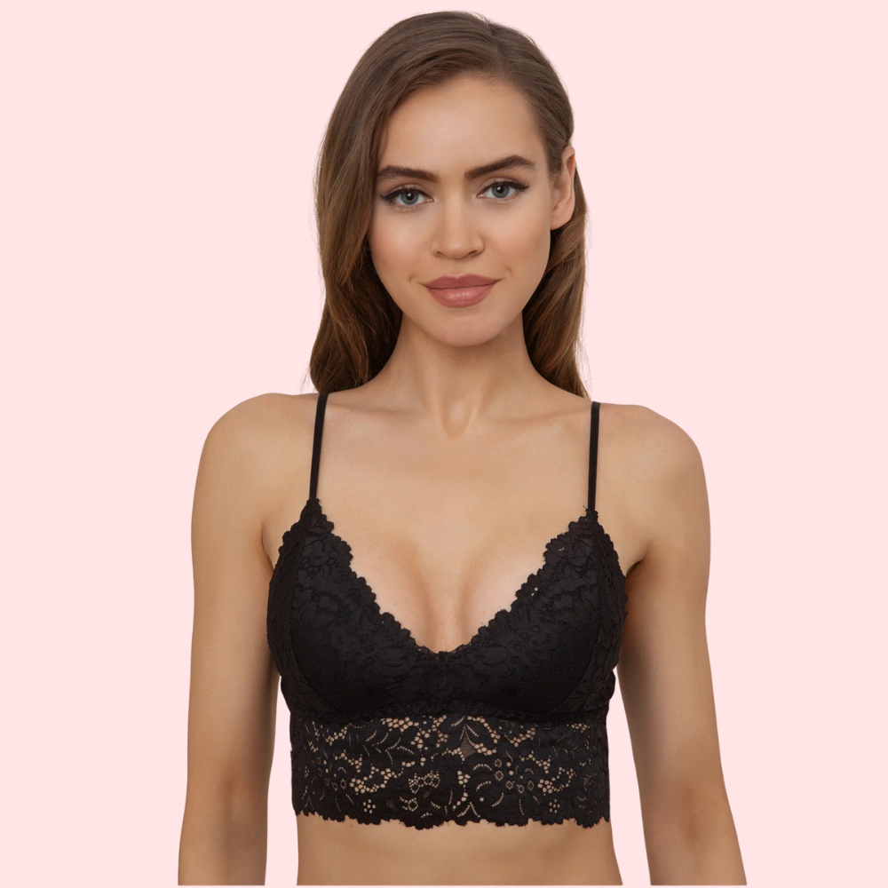 PK2 Elegant Lace Bralette Tops – Sensual &amp; Stylish
