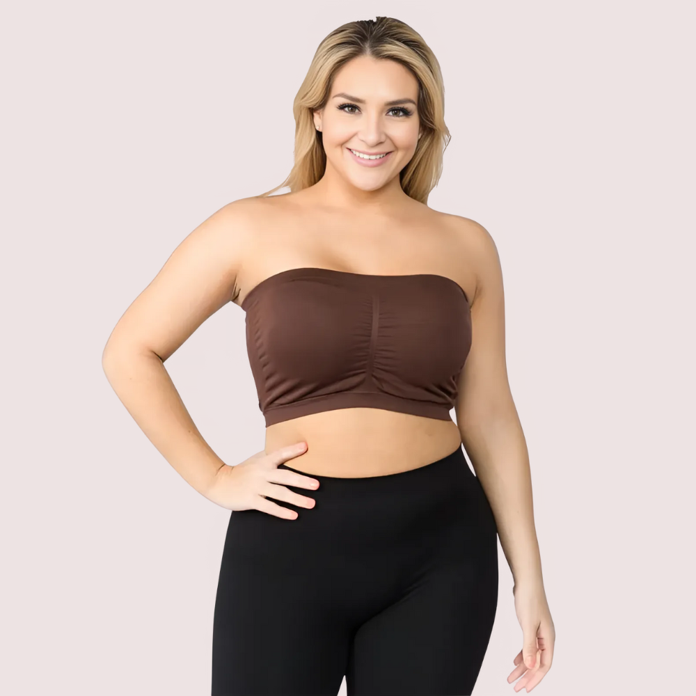 2-Pack Sensual Tube Bandeau Bra Tops for Women
