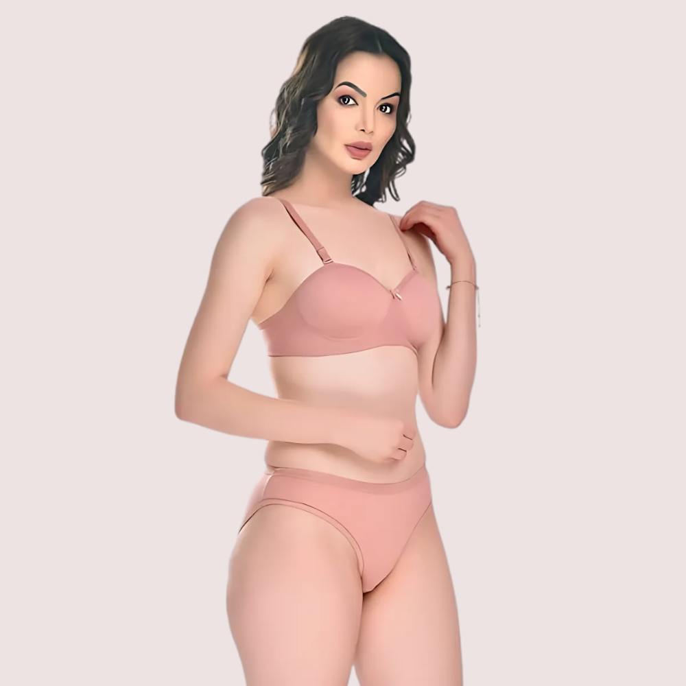 Padded Cotton Bra Panty Set for a Sensual You (2 pack)