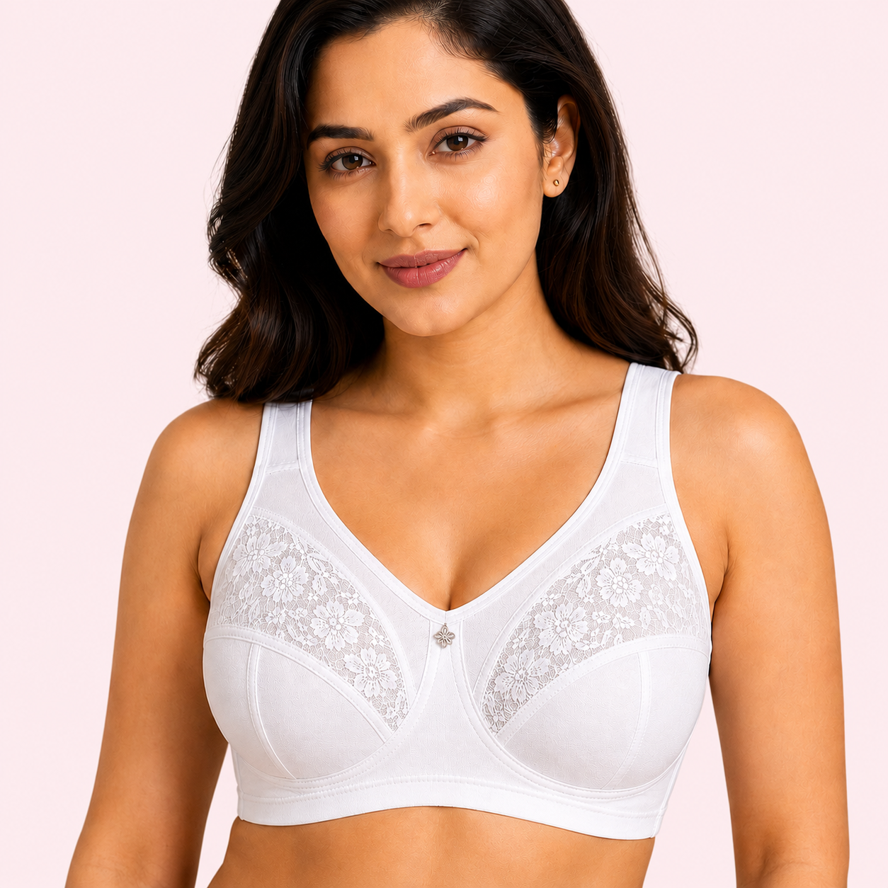 Women's Full Coverage Non-Padded Wire-Free Support Bra