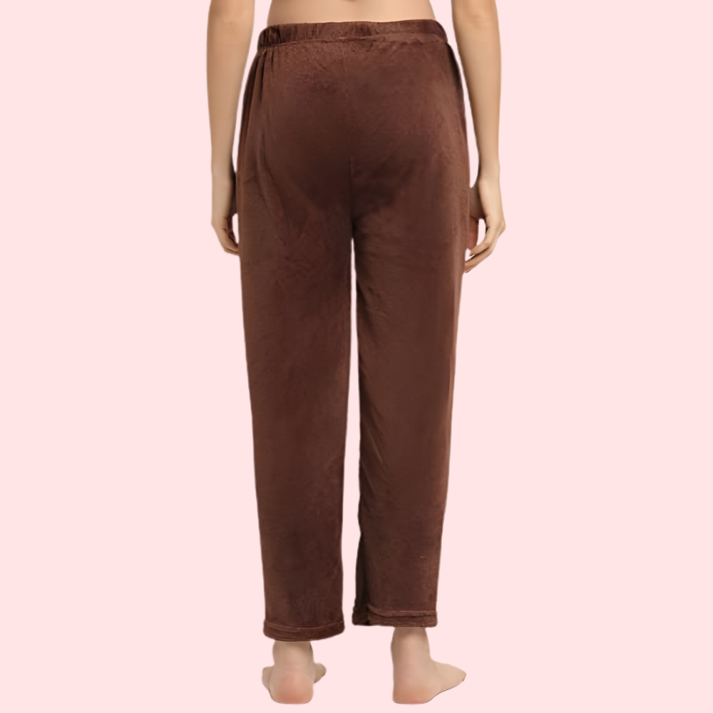 Womens Winter Cozy Warm Soft Fleece Pajama Pack of 2