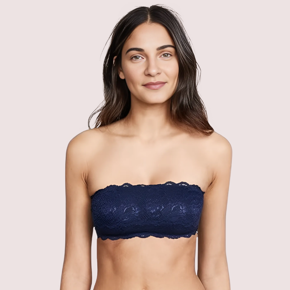 Sensual Tube Bandeau Bra Top in Striking Cobalt