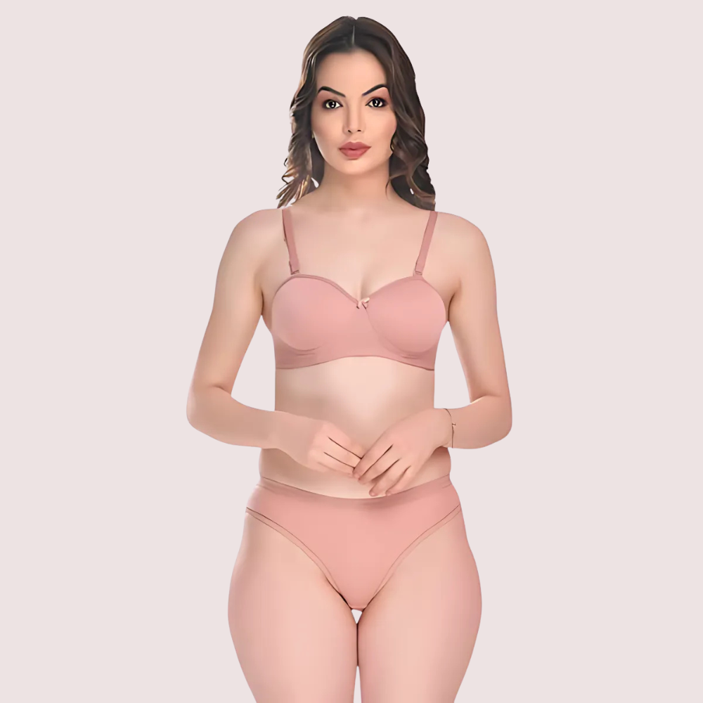 Padded Cotton Bra Panty Set for a Sensual You (2 pack)