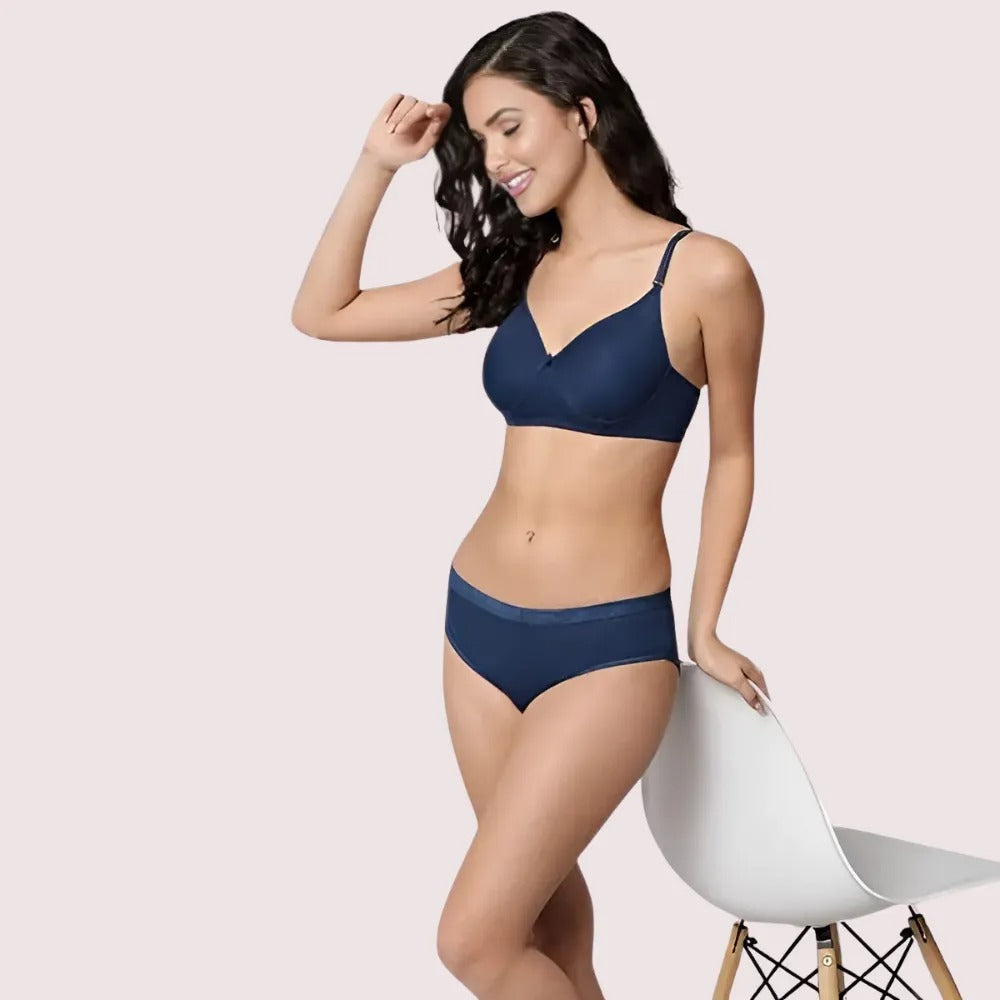 Classic Cotton Sensual Bra &amp; Panty Set (2 pack)