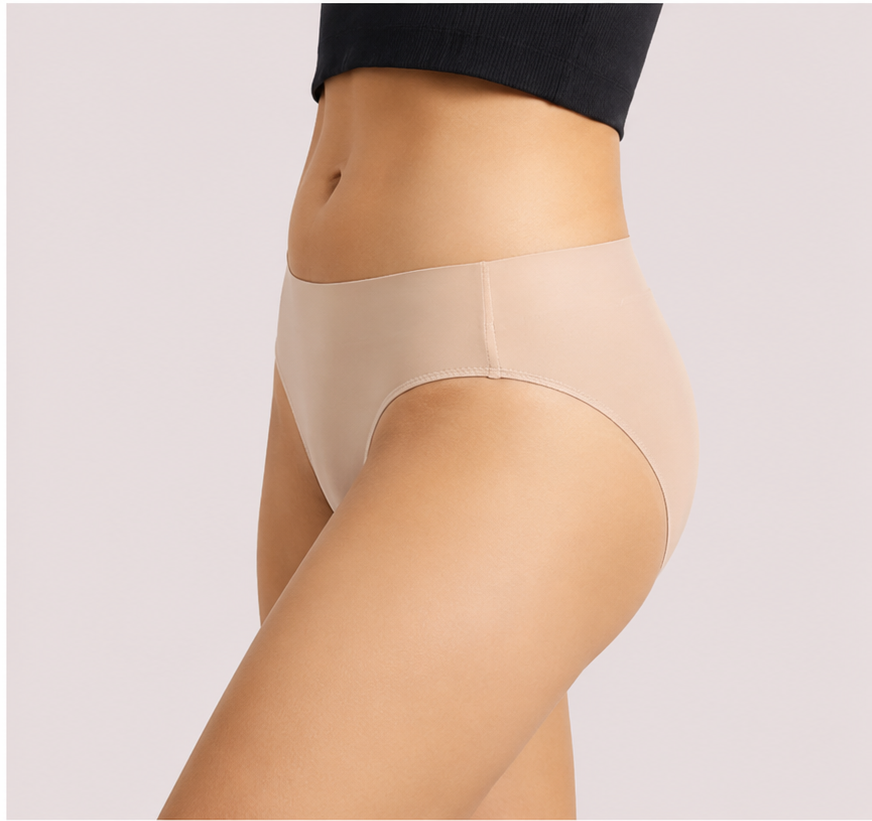 Women's Seamless No-Show Bikini Panties Pack of 2