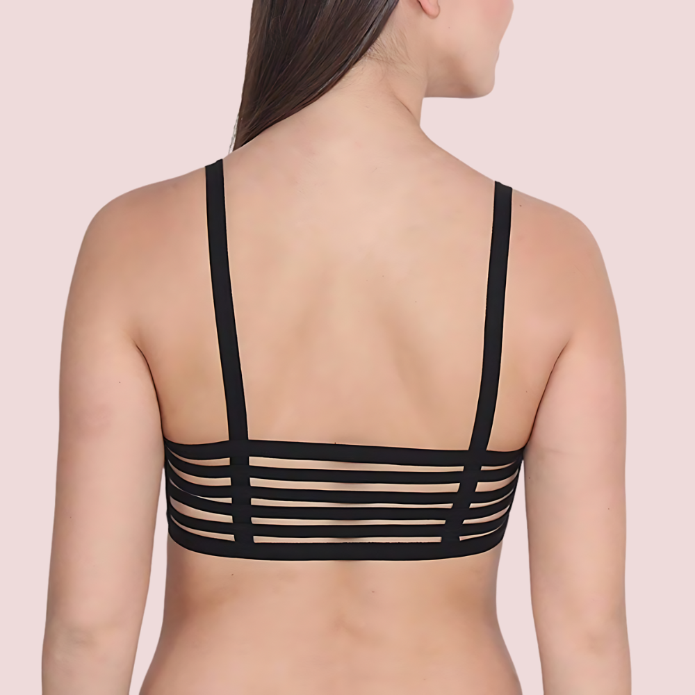 "Sensual" Pack Of 2 Sexy Back Stripe Bralette Bra